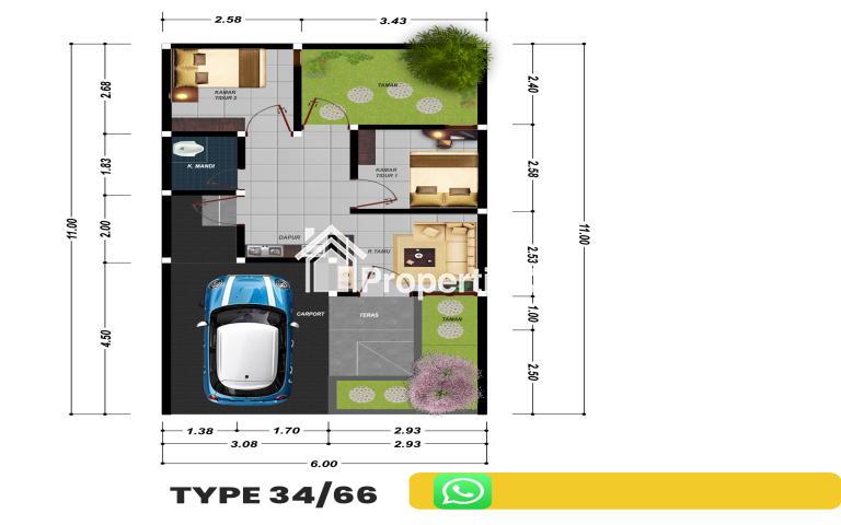 RUMAH DIJUAL MINIMALIS DI MALANG KOTA - 2