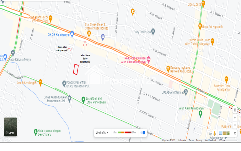 Dijual Tanah Karanganyar dekat alun-alun lokasi Strategis - 7