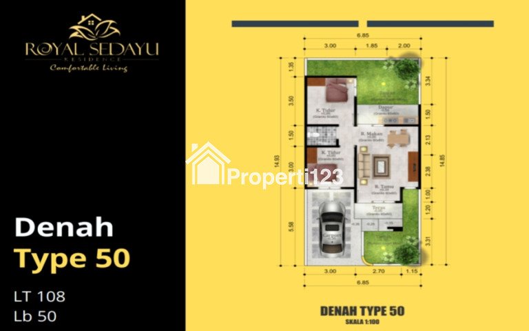 Tepi Jalan Nasional, Rumah Jogja Indonesia, Depan PLN Sedayu - 1