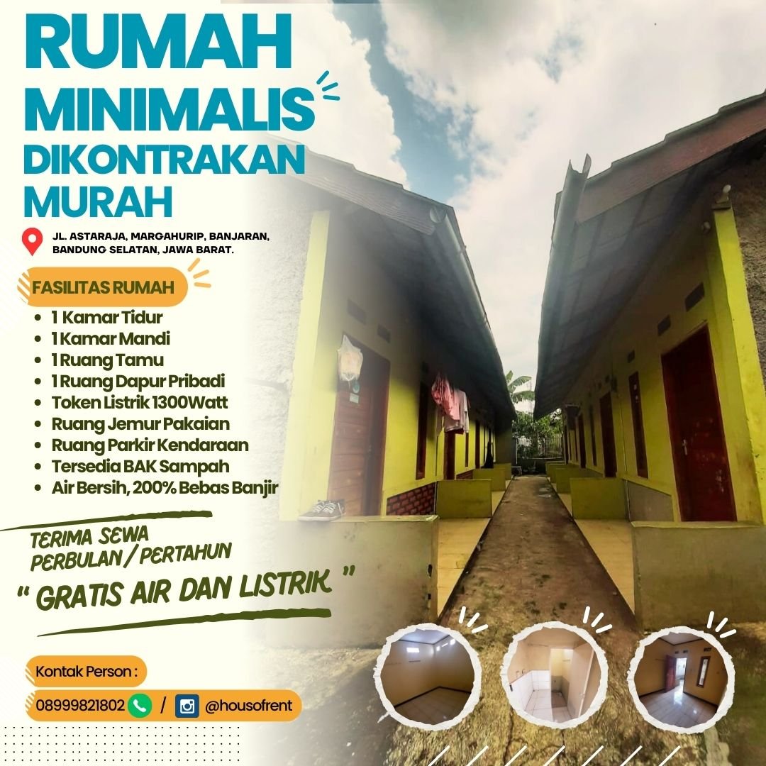 Rumah di kontrakan strategis gratis air dan listrik wilayah Banjaran Bandung Selatan jawa barat - 81