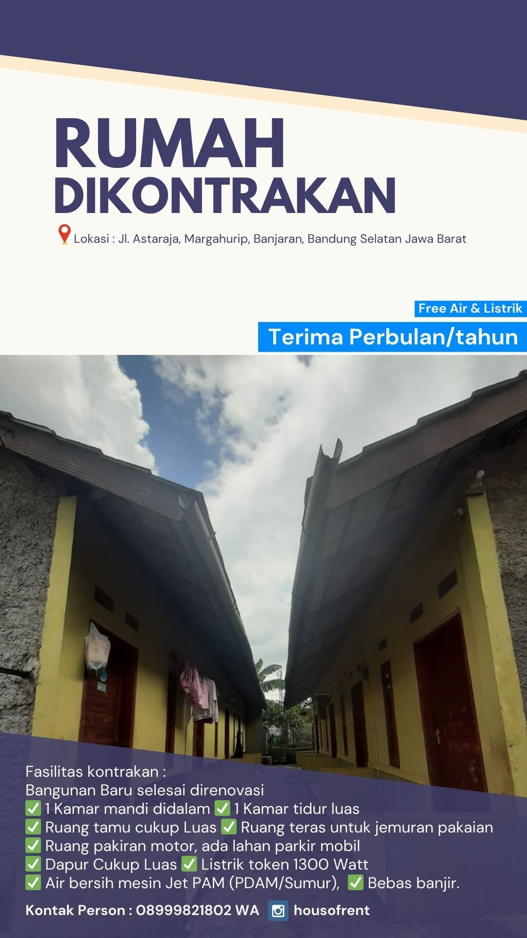 Rumah di kontrakan strategis gratis air dan listrik wilayah Banjaran Bandung Selatan jawa barat - 53