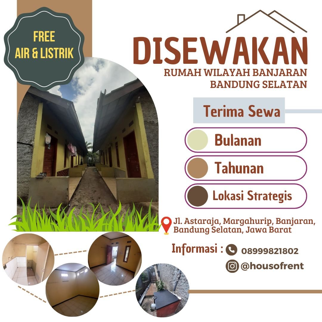 Rumah di kontrakan strategis gratis air dan listrik wilayah Banjaran Bandung Selatan jawa barat - 77