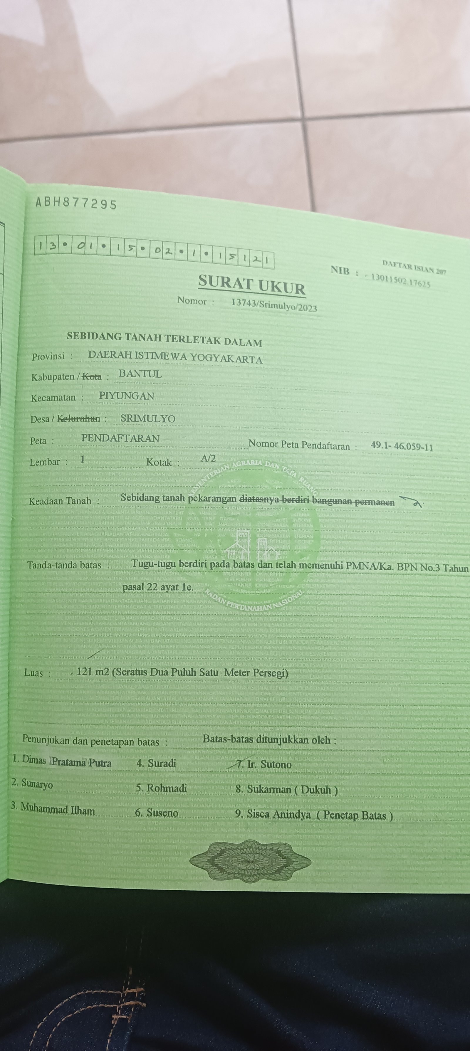 Tanah Pekarangan 2 muka (utara & selatan) - 6