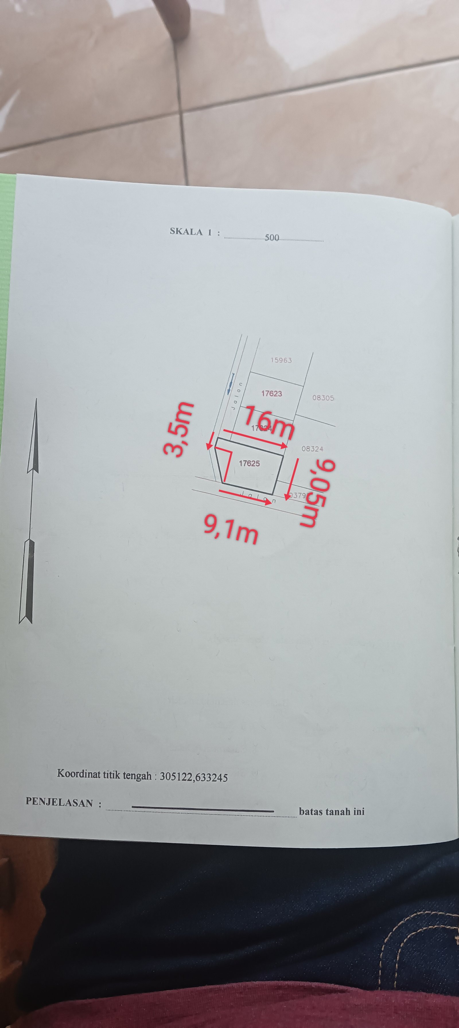 Tanah Pekarangan 2 muka (utara & selatan) - 10