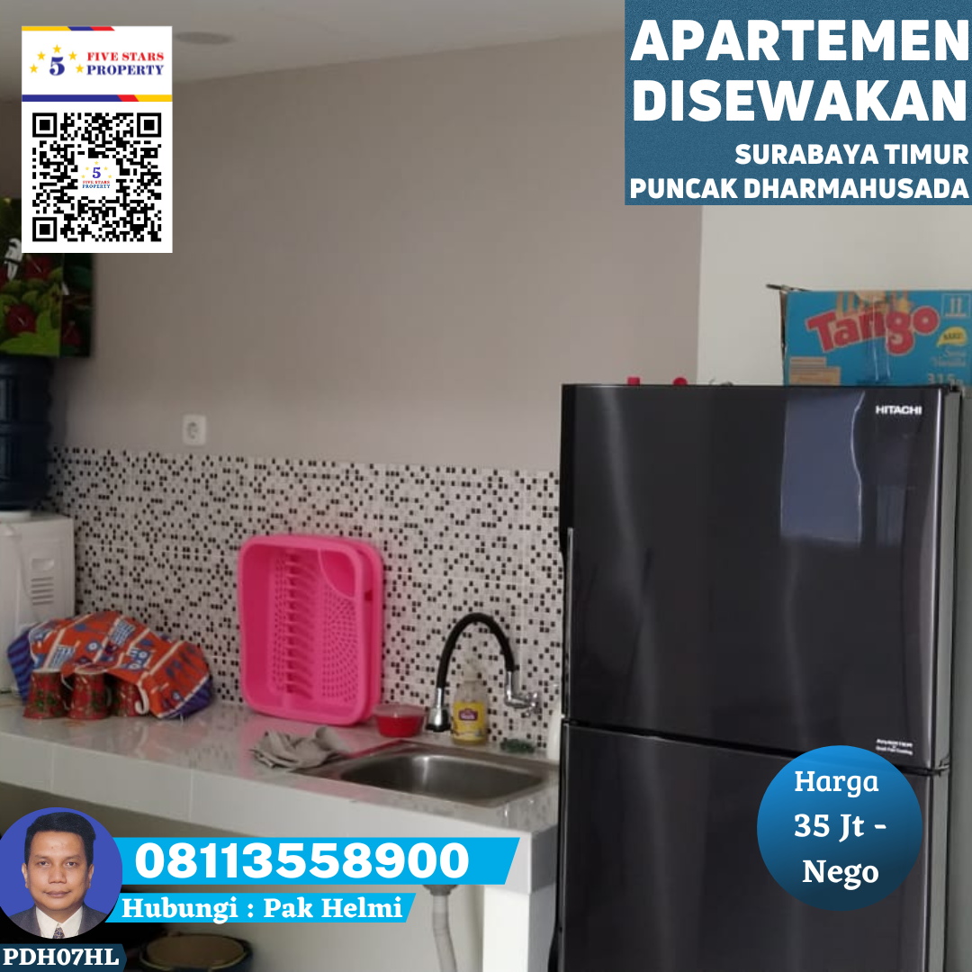 DISEWAKAN APARTEMEN DI PUNCAK DHARMAHUSADA (SURABAYA TIMUR) - 6