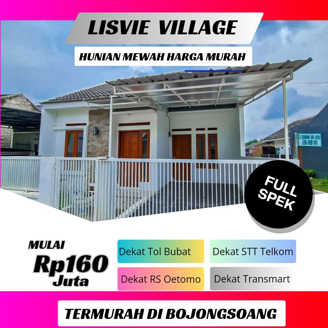 Miliki Hunian Strategis dan Berkualitas di LISVIE VILLAGE Cikoneng - 1