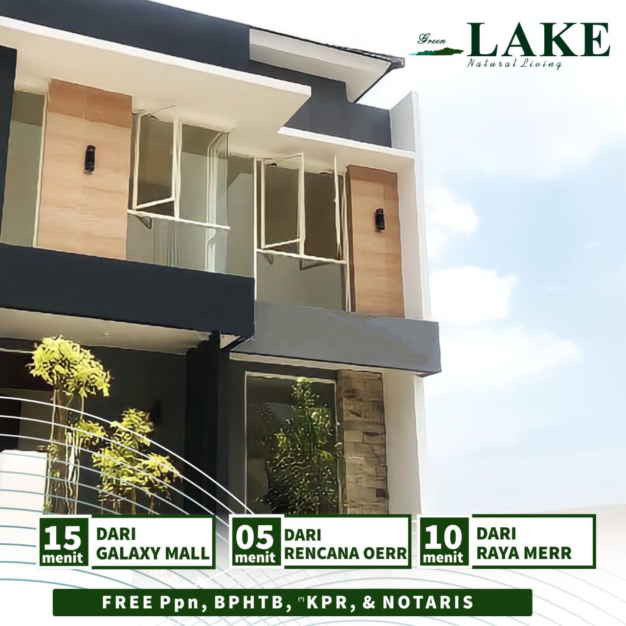 Rumah Siap Huni Green Lake Wonorejo Surabaya Timur - 5