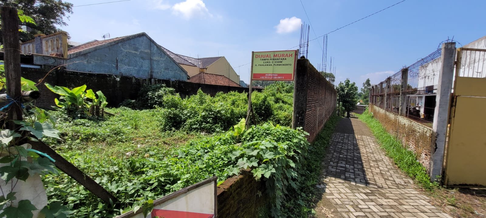 JUAL TANAH SEBELAH JALAN RAYA/TANJUNG/PURWOKERTO/BANYUMAS/PAGAR KELILING/SHM - 8
