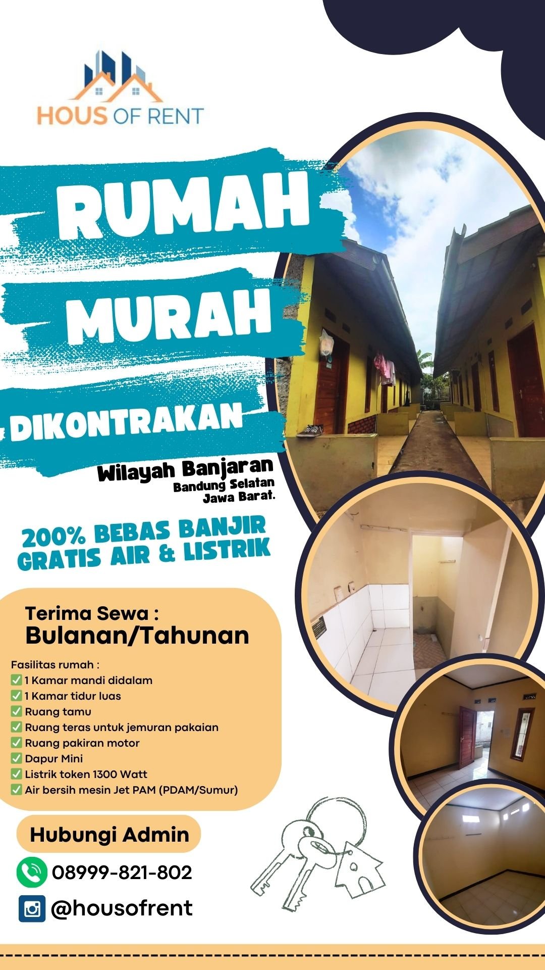 Rumah di kontrakan strategis gratis air dan listrik wilayah Banjaran Bandung Selatan jawa barat - 69