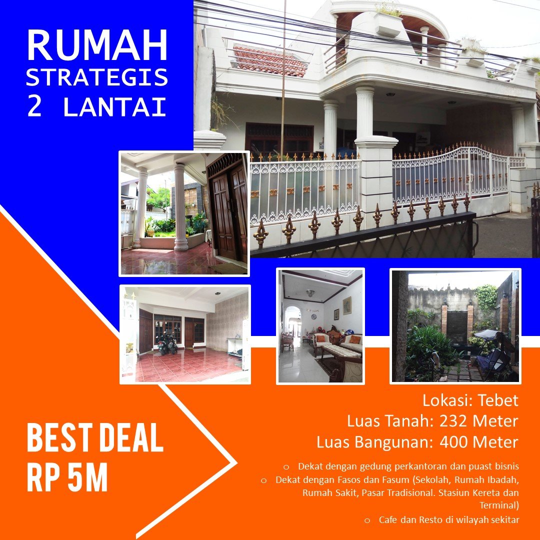 RUMAH TEBET 2 LANTAI STRATEGIS RUMAH DI TEBET - 8
