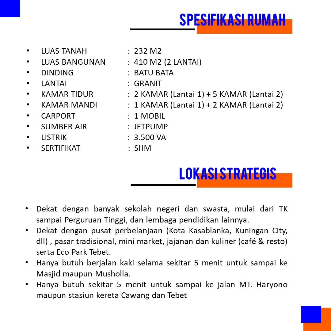 RUMAH TEBET 2 LANTAI STRATEGIS RUMAH DI TEBET - 22