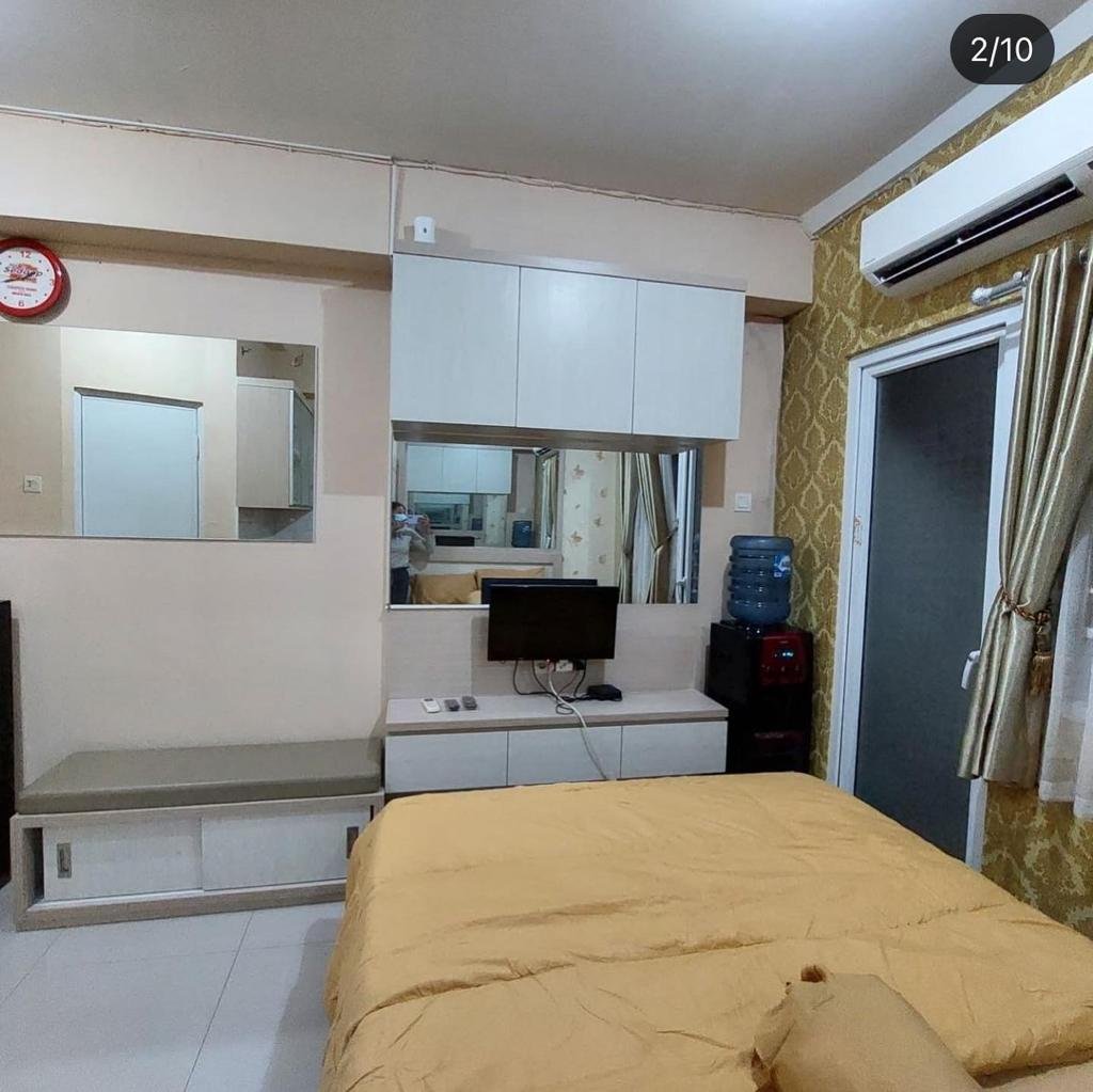 The green pramuka city apartement studio furnish per bulan. - 3