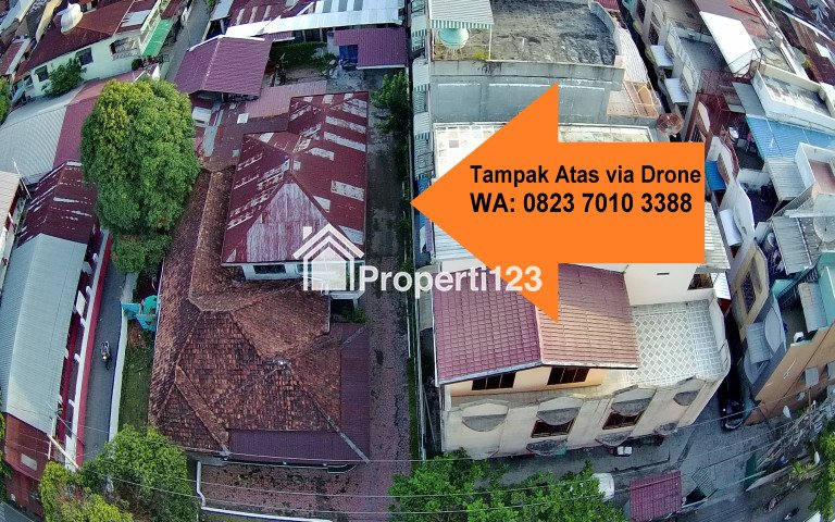 Di Jual Rumah Tanah Tengah Pusat Kota Medan 2 Lantai Jalan Japaris Rahmadsyah - 1