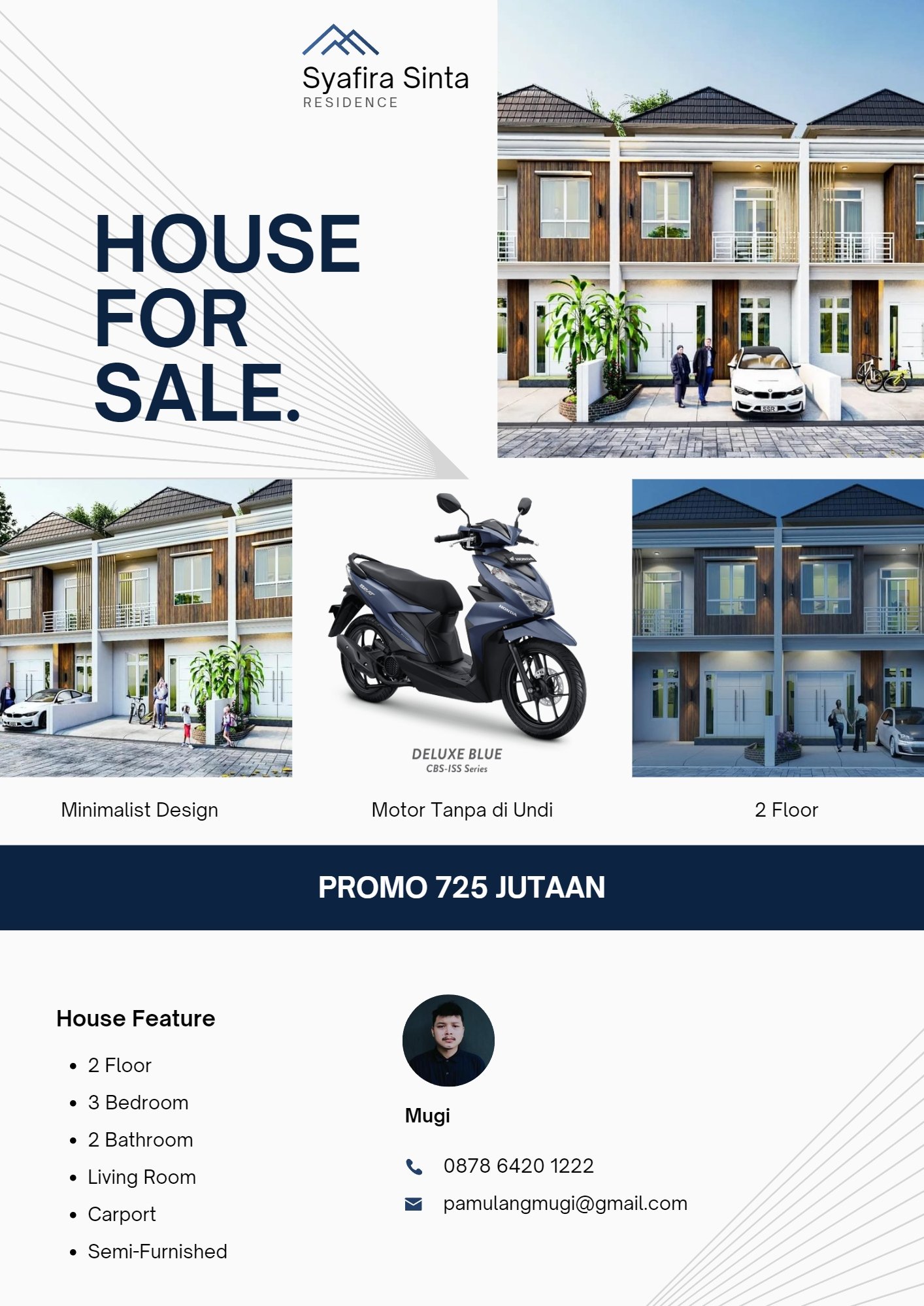 Promo!!! Rumah 2 lantai dapat motor! - 10