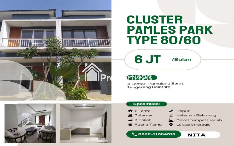 RUMAH CLUSTER 37JUTA ALL IN SIAP AKAD PAMLES PARK 5JUTAAN - 2