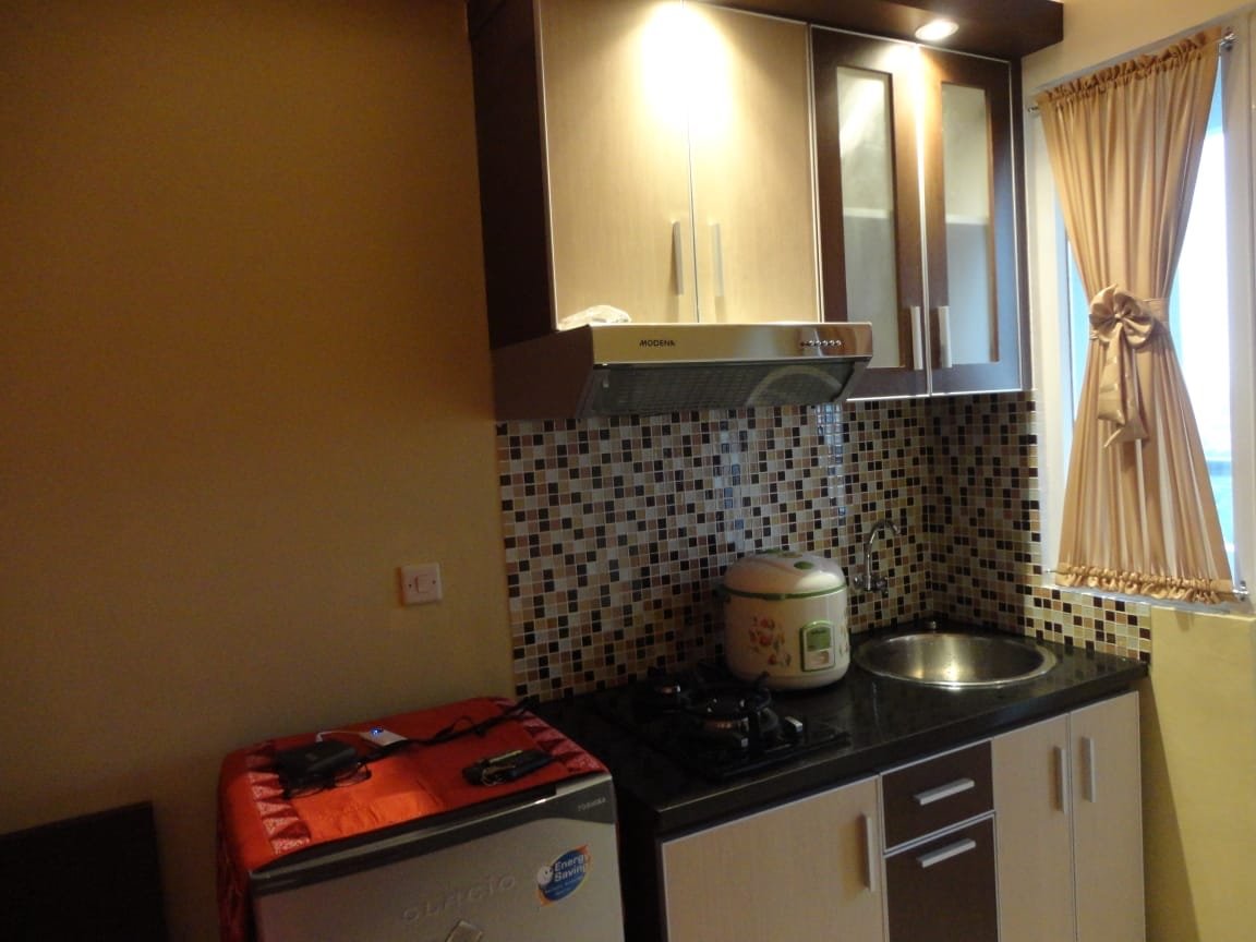 The green pramuka city apartement studio furnish per bulan - 4