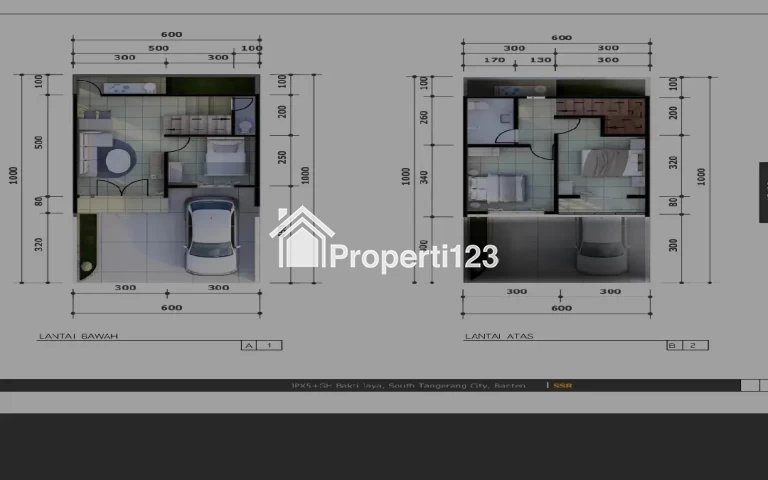 New! Rumah 2 lantai baru + motor tanpa di undi - 1