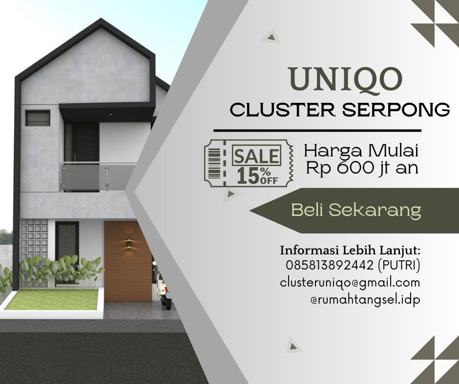 Rumah Murah Serpong Dekat Stasiun Kereta, Uniqo Cluster - 6