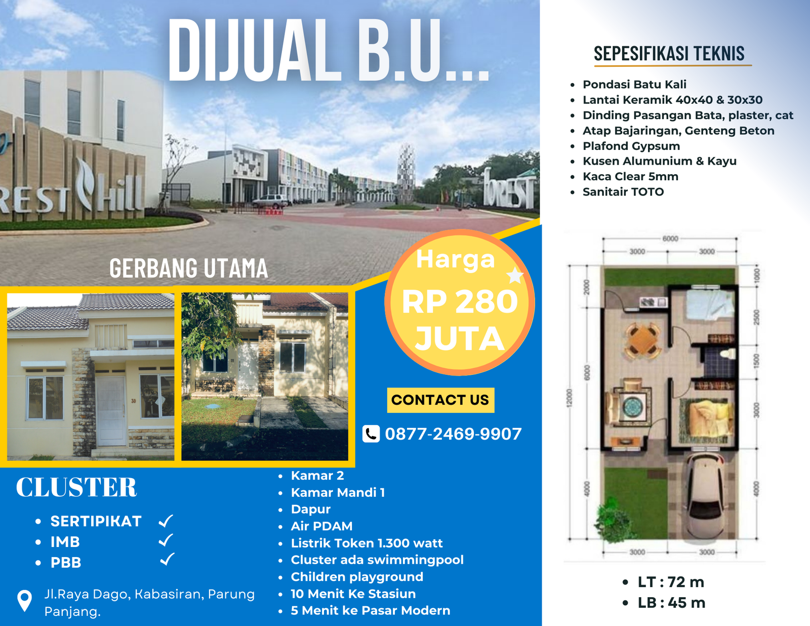 Rumah Cluster Silver - Forest Hill - 4