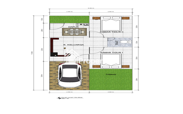 Rumah villa Dp 0% - 2