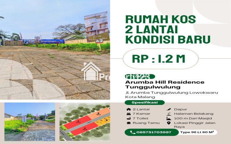 Rumah Baru Dekat Terminal Landungsari dan Kampus UMM Malang Harga Murah Lokasi Strategis - 3