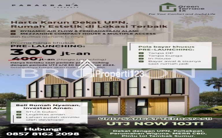 RUMAH DIJUAL SURABAYA HARGA 300juta LOKASI SURABAYA TIMUR - 1