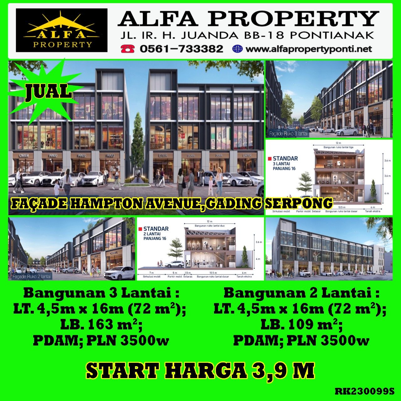 Alfa Property Ruko Facade Hampton Avenue Manhattan District Gading Serpong - 2