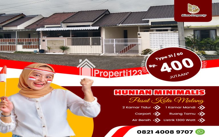 RUMAH MINIMALIS PUSAT KOTA DEKAT KAMPUS KOTA MALANG - 1