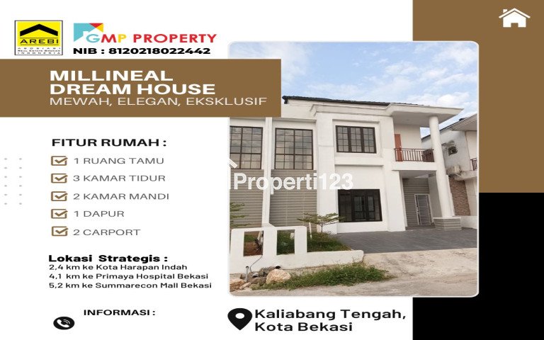 Dijual Rumah Murah Minimalis 2 Lantai Dekat Suamrecon Bekasi - 1
