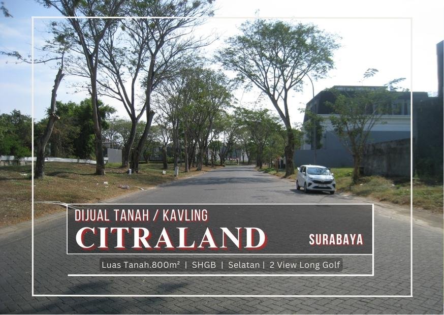 Tanah Kavling Citraland di Raya Bukit Golf Internasional, Surabaya - 12