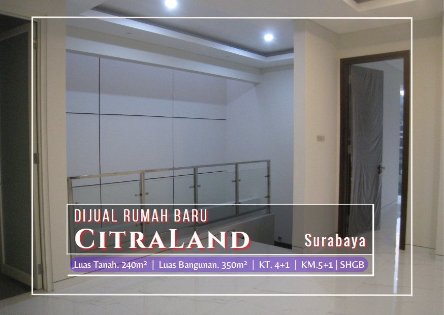 Rumah Baru Modern Minimalis di Citraland Surabaya - 18