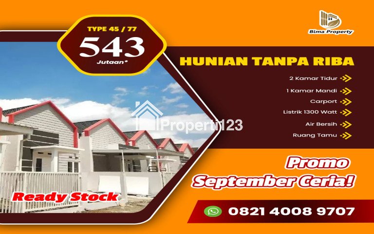 RUMAH MEWAH TANPA RIBA SIAP HUNI PUSAT KOTA MALANG - 1
