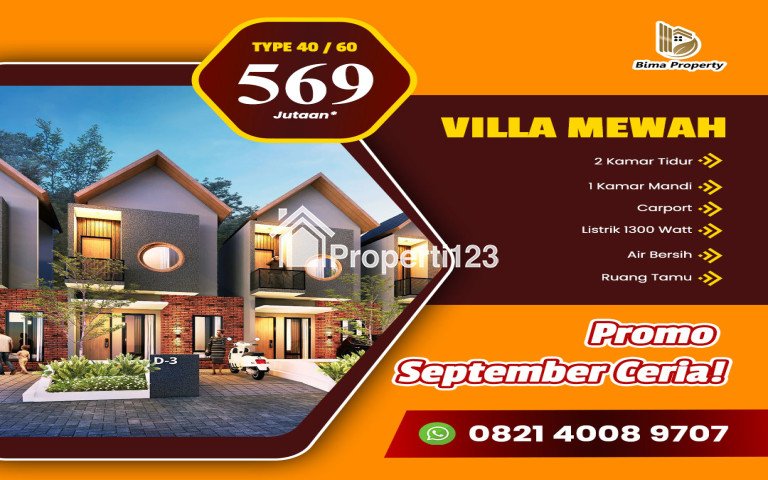 HUNIAN MEWAH DESAIN VILLA DI KOTA BATU DEKAT KAWASAN WISATA - 1