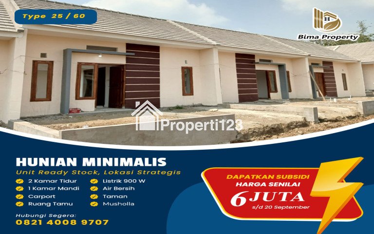 RUMAH SUBSIDI DESAIN MINIMALIS READY STOCK DEKAT SMKN 9 MALANG - 1