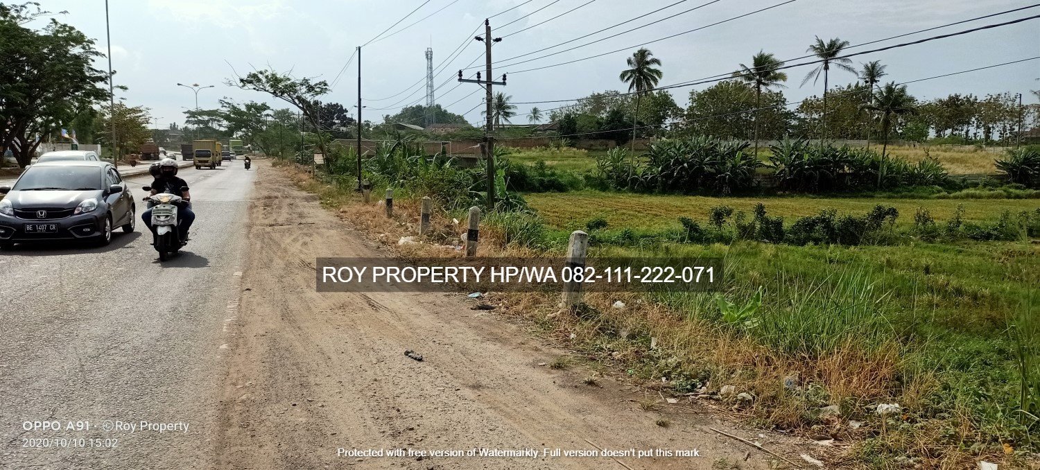 TERMURAH Dijual Tanah di Baypass Soekarno Hatta Bandar Lampung 5.9 Ha DEPAN INDOGROSIR LAMPUNG - 26