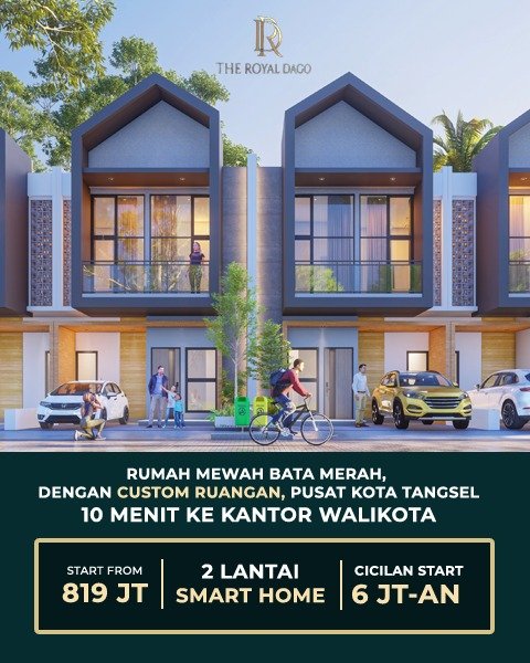 Rumah Dijual di Pamulang Royal Dago 2 Termurah Bata Merah, 2 Lantai Smarthome Hanya 775jt an - 6
