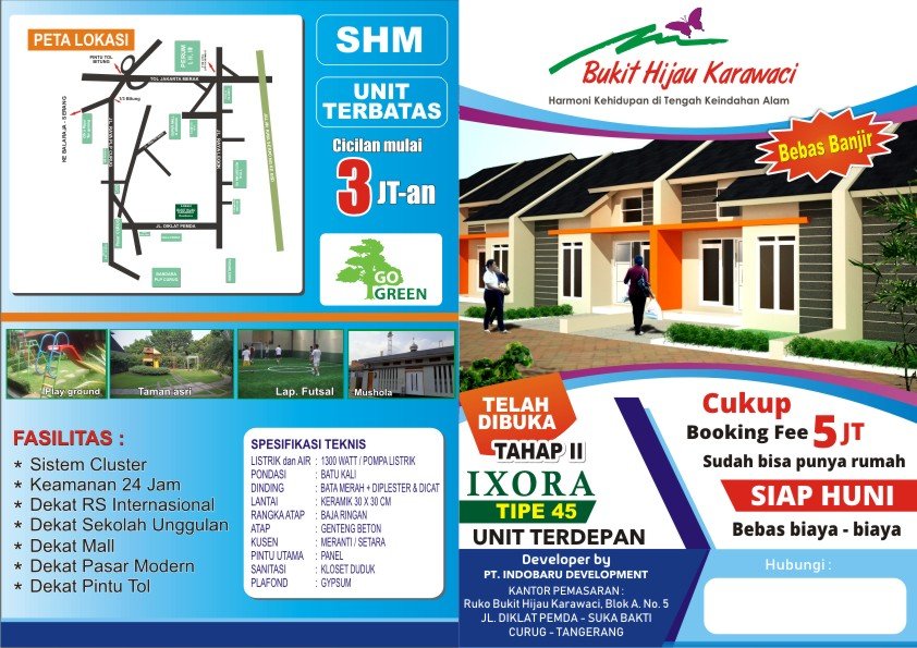 Dijual Rumah Cluster Tanpa DP di Dukuh Pinang Kelapa Dua Tangerang - 5