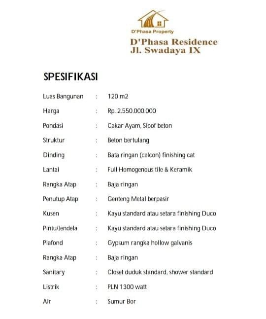 Dijual Rumah Baru di Cluster D'Phasa Swadaya 9 Residence Duren Sawit Jakarta Timur - 8