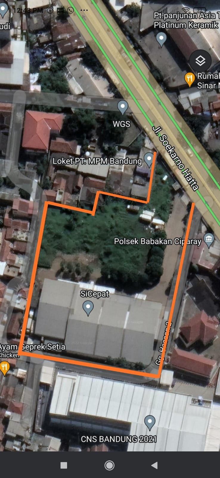 DIJAMIN MURAH Dijual Tanah di Jalan Soekarno Hatta Babakan Ciparay Bandung 8.169 m2 ADA BANGUNAN GUDANG DI PINGGIR JALAN UTAMA - 26