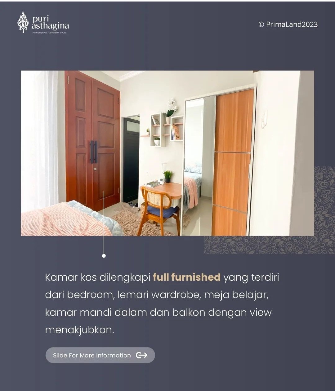 Puri Astaghina Investasi Rumah Kos Ekslusive bernuansa Jawa Fasilitas Terbaik di Kota Malang - 6