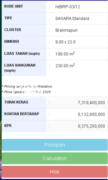 RUMAH PREMIUM KLASTER BRAHMAPURI TEPI DANAU PODOMORO PARK BANDUNG JAWA BARAT - 9