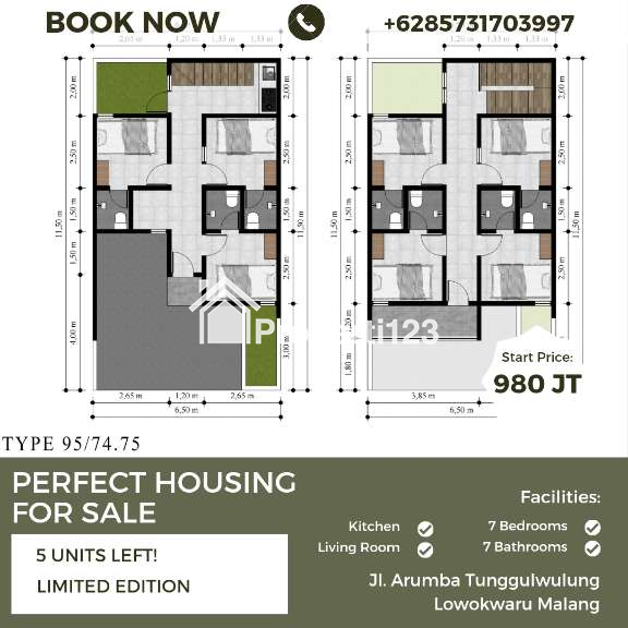 Rumah Kost Sekitar Kampus Kota Malang Sangat Prospek - 6