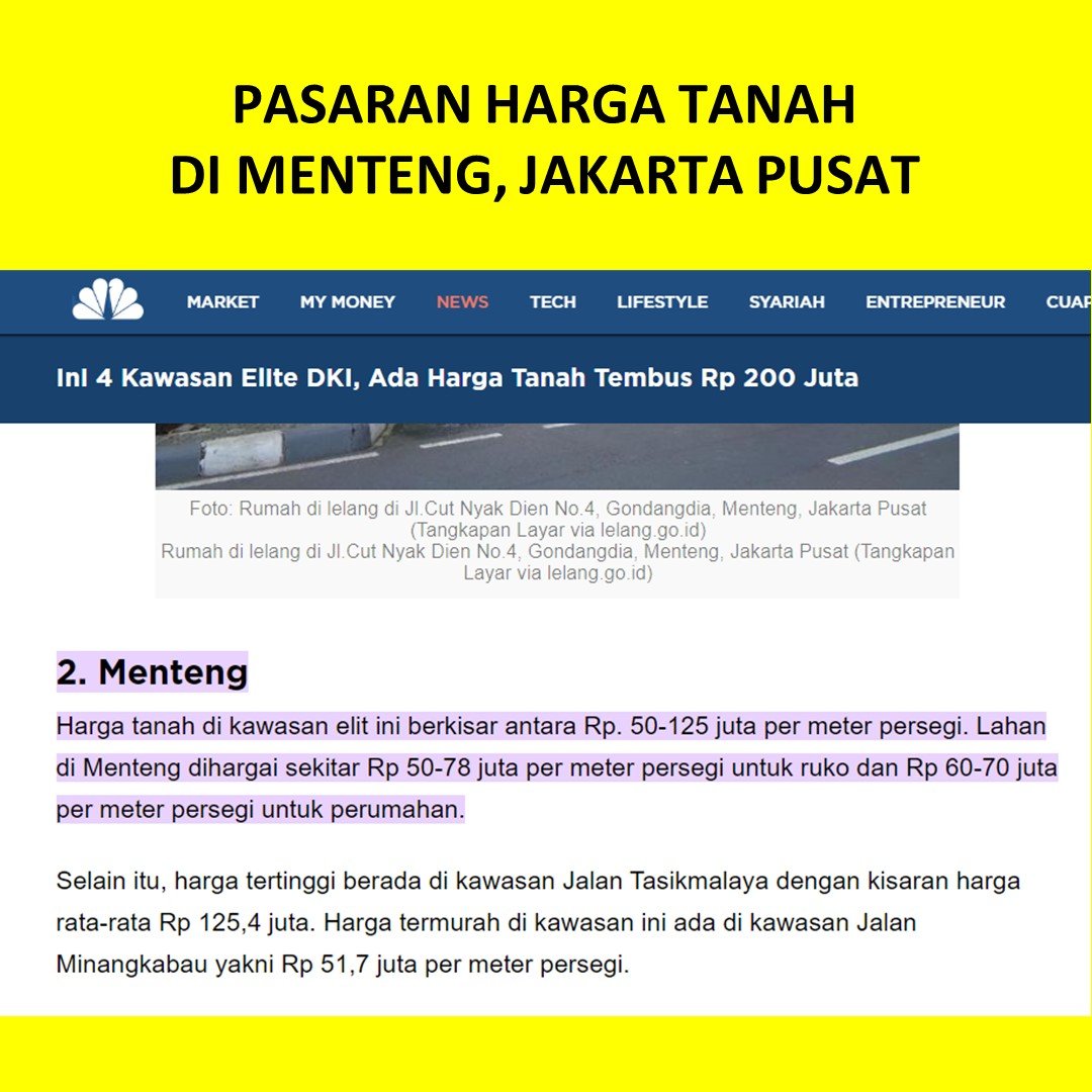 TANAH PRESTISIUS DI MENTENG JAKARTA PUSAT DIJUAL CEPAT - 4