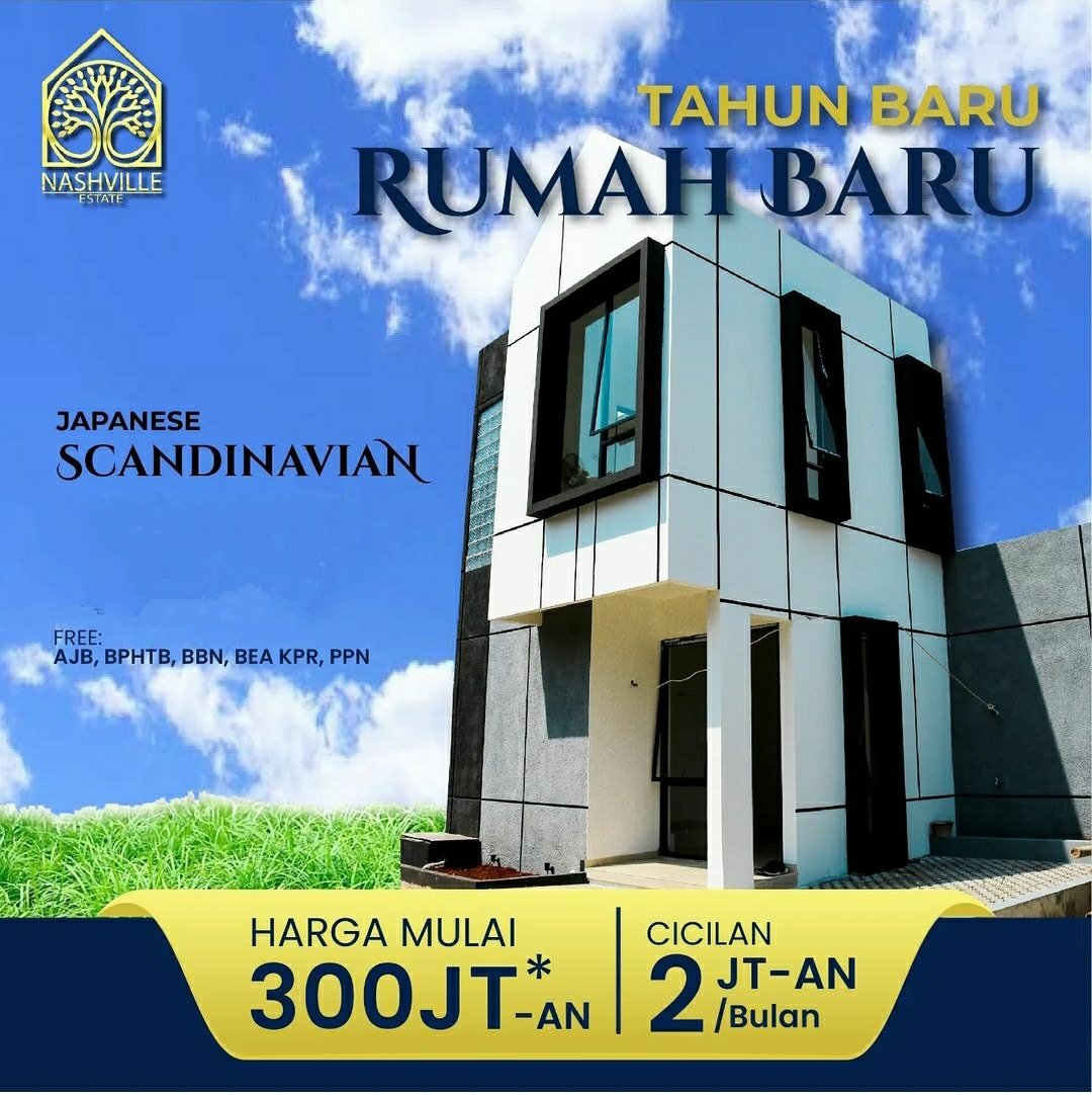 Di Jual Rumah Baru Murah 2 Lantai Depok Bogor Cicilan Ringan 10 Menit Mall The Park Sawangan - 1