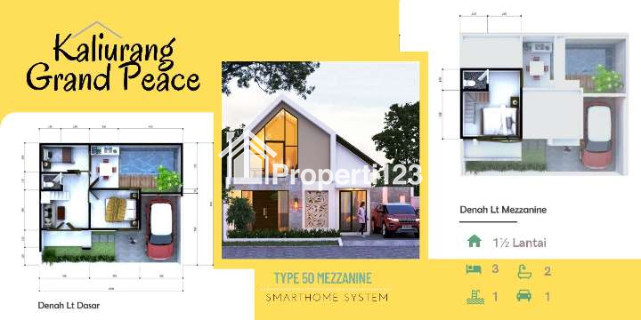 RUMAH CANTIK TERBARU MEZZANINE DI JAKAL KM 12,5 BONUS POOL CANTIK - 1