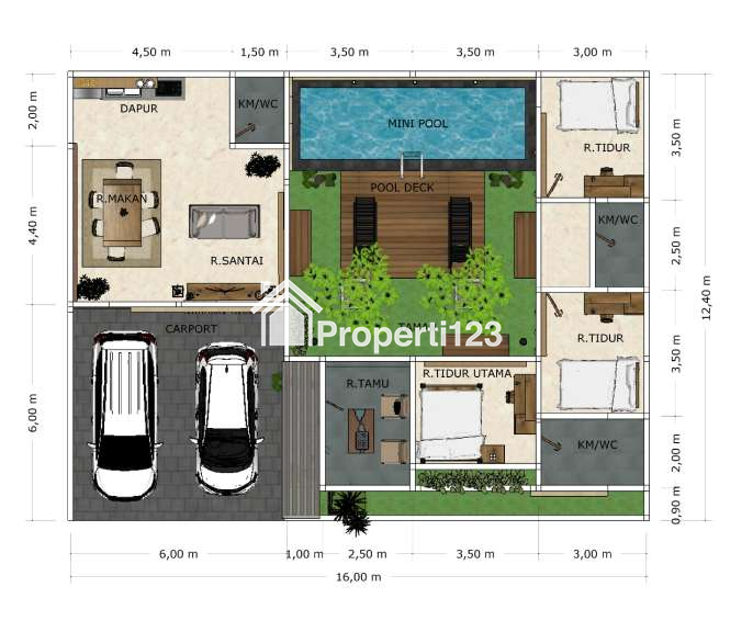 DIJUAL RUMAH MEWAH DI BOROBUDUR MAGELANG - 9