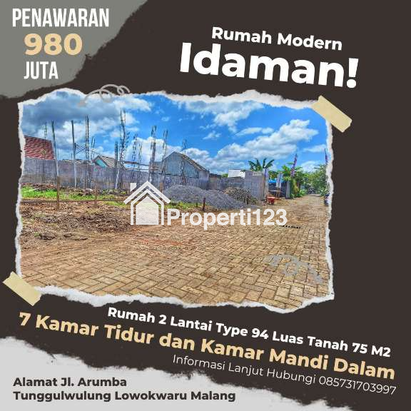 Rumah Kota Malang Lokasi Daerah Kampus Polinema Suhat - 4