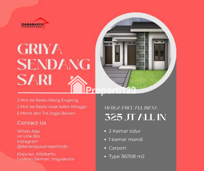 Sisa 1 Unit, Griya Sendangsari, Minggir, Sleman Yogyakarta - Rumah Minimalis modern - 5