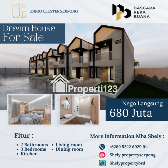 Uniqo Cluster Serpong Hunian Terbatas 1 Unit Terakhir Harga Murah - 1