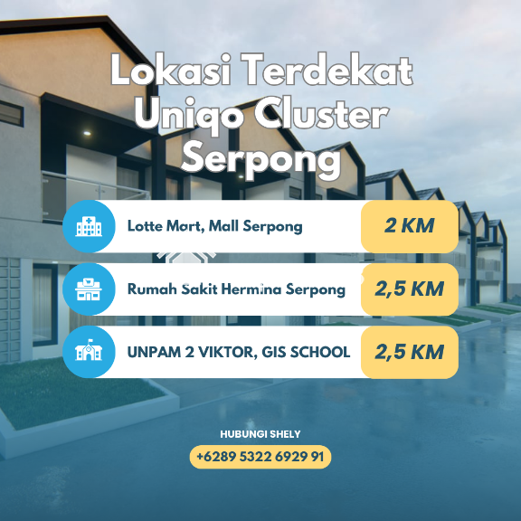 Uniqo Cluster Serpong Hunian Terbatas 1 Unit Terakhir Harga Murah - 4